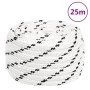 Cuerda para barco trenzada poliéster blanco 18 mmx25 m de vidaXL, Sogas y cuerdas metálicas - Ref: Foro24-152786, Precio: 36,...