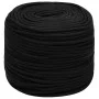 Cuerda de trabajo poliéster negro 6 mm 50 m de vidaXL, Sogas y cuerdas metálicas - Ref: Foro24-152813, Precio: 17,58 €, Descu...