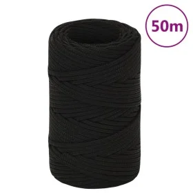 Cuerda de trabajo poliéster negro 2 mm 50 m de vidaXL, Sogas y cuerdas metálicas - Ref: Foro24-152793, Precio: 10,60 €, Descu...