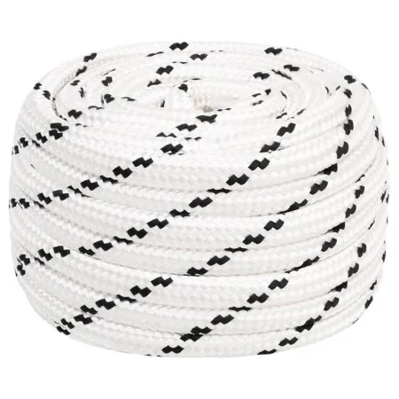Cuerda para barco trenzada poliéster blanco 20 mmx100 m de vidaXL, Sogas y cuerdas metálicas - Ref: Foro24-152791, Precio: 12...