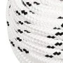 White polyester braided boat rope 20 mmx100 m by vidaXL, Ropes and metal cords - Ref: Foro24-152791, Price: 127,92 €, Discoun...