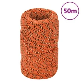 Cuerda de barco polipropileno naranja 2 mm 50 m de vidaXL, Sogas y cuerdas metálicas - Ref: Foro24-152636, Precio: 9,83 €, De...