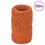 Orange polypropylene boat rope 2 mm 50 m by vidaXL, Ropes and metal cords - Ref: Foro24-152636, Price: 9,83 €, Discount: %