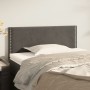 Cabecero de terciopelo gris oscuro 100x5x78/88 cm de vidaXL, Cabeceros y pies de cama - Ref: Foro24-345919, Precio: 27,29 €, ...