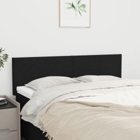 Cabeceros 2 unidades tela negro 72x5x78/88 cm de vidaXL, Cabeceros y pies de cama - Ref: Foro24-345786, Precio: 50,71 €, Desc...