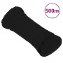 Black polyester work rope 4 mm 500 m by vidaXL, Ropes and metal cords - Ref: Foro24-152806, Price: 49,63 €, Discount: %