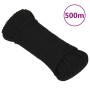 Cuerda de trabajo poliéster negro 4 mm 500 m de vidaXL, Sogas y cuerdas metálicas - Ref: Foro24-152806, Precio: 50,49 €, Desc...