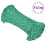 Cuerda de barco polipropileno verde 4 mm 250 m de vidaXL, Sogas y cuerdas metálicas - Ref: Foro24-152701, Precio: 23,12 €, De...