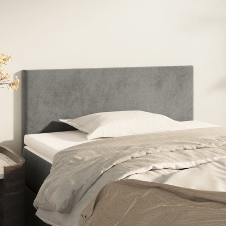 Cabecero de terciopelo gris claro 90x5x78/88 cm de vidaXL, Cabeceros y pies de cama - Ref: Foro24-345758, Precio: 36,08 €, De...