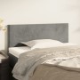 Cabecero de terciopelo gris claro 90x5x78/88 cm de vidaXL, Cabeceros y pies de cama - Ref: Foro24-345758, Precio: 36,08 €, De...