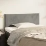 Cabecero de terciopelo gris claro 90x5x78/88 cm de vidaXL, Cabeceros y pies de cama - Ref: Foro24-345758, Precio: 36,19 €, De...