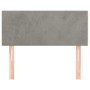 Cabecero de terciopelo gris claro 90x5x78/88 cm de vidaXL, Cabeceros y pies de cama - Ref: Foro24-345758, Precio: 36,08 €, De...