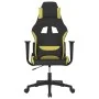 Silla gaming de masaje tela negro y verde claro de vidaXL, Sillones para videojuegos - Ref: Foro24-345496, Precio: 108,63 €, ...