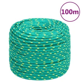 Cuerda de barco polipropileno verde 10 mm 100 m de vidaXL, Sogas y cuerdas metálicas - Ref: Foro24-152720, Precio: 40,40 €, D...