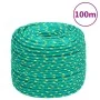 Cuerda de barco polipropileno verde 10 mm 100 m de vidaXL, Sogas y cuerdas metálicas - Ref: Foro24-152720, Precio: 40,40 €, D...