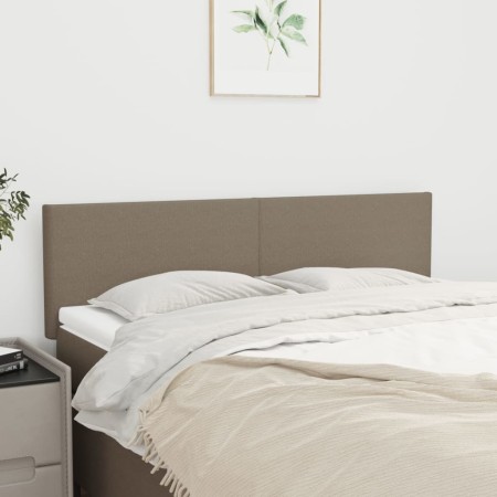 Cabeceros 2 unidades tela gris taupe 72x5x78/88 cm de vidaXL, Cabeceros y pies de cama - Ref: Foro24-345788, Precio: 62,65 €,...