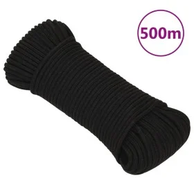 Cuerda de trabajo poliéster negro 3 mm 500 m de vidaXL, Sogas y cuerdas metálicas - Ref: Foro24-152801, Precio: 46,19 €, Desc...