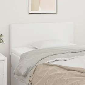White synthetic leather headboard 80x5x78/88 cm by vidaXL, Headboards and footboards - Ref: Foro24-345733, Price: 36,75 €, Di...