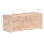 Baúl de almacenamiento de madera maciza de acacia 90x40x40 cm en Baúles de almacenamiento | Comprar online en Foru.es