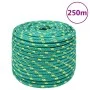 Cuerda de barco polipropileno verde 14 mm 250 m de vidaXL, Sogas y cuerdas metálicas - Ref: Foro24-152730, Precio: 144,80 €, ...