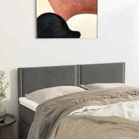 Headboards 2 units dark gray velvet 72x5x78/88 cm by vidaXL, Headboards and footboards - Ref: Foro24-345939, Price: 45,01 €, ...