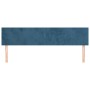 Cabeceros 2 unidades de terciopelo azul oscuro 100x5x78/88 cm de vidaXL, Cabeceros y pies de cama - Ref: Foro24-345862, Preci...