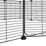 Jaula para mascotas de 12 paneles puerta acero negro 35x35cm de vidaXL, Jaulas y habitáculos para animales pequeños - Ref: Fo...