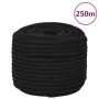 Black polyester work rope 14 mm 250 m by vidaXL, Ropes and metal cords - Ref: Foro24-152833, Price: 184,91 €, Discount: %