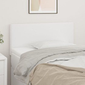 Cabecero de cuero sintético blanco 90x5x78/88 cm de vidaXL, Cabeceros y pies de cama - Ref: Foro24-345753, Precio: 54,51 €, D...