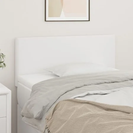 Kopfteil aus weißem Kunstleder, 90 x 5 x 78/88 cm von vidaXL, Kopf- und Fußteile - Ref: Foro24-345753, Preis: 56,35 €, Rabatt: %
