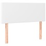 Cabecero de cuero sintético blanco 90x5x78/88 cm de vidaXL, Cabeceros y pies de cama - Ref: Foro24-345753, Precio: 54,51 €, D...