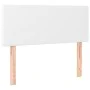 Kopfteil aus weißem Kunstleder, 90 x 5 x 78/88 cm von vidaXL, Kopf- und Fußteile - Ref: Foro24-345753, Preis: 56,35 €, Rabatt: %
