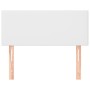 Cabecero de cuero sintético blanco 90x5x78/88 cm de vidaXL, Cabeceros y pies de cama - Ref: Foro24-345753, Precio: 54,51 €, D...