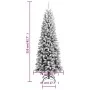 Árbol de Navidad artificial con nieve PVC y PE 210 cm de vidaXL, Arboles de navidad - Ref: Foro24-345191, Precio: 146,58 €, D...
