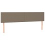 Cabeceros 2 unidades de tela gris taupe 100x5x78/88 cm de vidaXL, Cabeceros y pies de cama - Ref: Foro24-345848, Precio: 73,2...