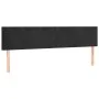 Cabeceros 2 unidades de terciopelo negro 100x5x78/88 cm de vidaXL, Cabeceros y pies de cama - Ref: Foro24-345860, Precio: 69,...