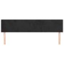 Cabeceros 2 unidades de terciopelo negro 100x5x78/88 cm de vidaXL, Cabeceros y pies de cama - Ref: Foro24-345860, Precio: 73,...