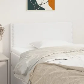 White synthetic leather headboard 80x5x78/88 cm by vidaXL, Headboards and footboards - Ref: Foro24-345873, Price: 25,43 €, Di...