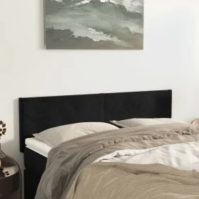 Kopfteile 2 Einheiten aus schwarzem Samt 72x5x78/88 cm von vidaXL, Kopf- und Fußteile - Ref: Foro24-345800, Preis: 60,44 €, R...