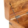 Baúl de madera maciza de acacia 40x40x40 cm en Baúles de almacenamiento | Comprar online en Foru.es