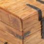 Baúl de madera maciza de acacia 40x40x40 cm en Baúles de almacenamiento | Comprar online en Foru.es