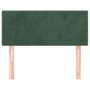 Cabecero de terciopelo verde oscuro 100x5x78/88 cm de vidaXL, Cabeceros y pies de cama - Ref: Foro24-345781, Precio: 33,23 €,...
