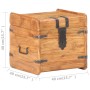 Baúl de madera maciza de acacia 40x40x40 cm en Baúles de almacenamiento | Comprar online en Foru.es