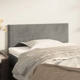 Light gray velvet headboard 80x5x78/88 cm by vidaXL, Headboards and footboards - Ref: Foro24-345738, Price: 29,22 €, Discount: %