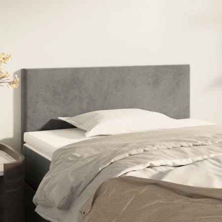 Hellgraues Samtkopfteil 80x5x78/88 cm von vidaXL, Kopf- und Fußteile - Ref: Foro24-345738, Preis: 29,22 €, Rabatt: %