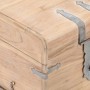 Baúl de madera maciza de acacia 40x40x40 cm en Baúles de almacenamiento | Comprar online en Foru.es