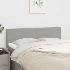 Kopfteile 2 Einheiten hellgrauer Stoff 72x5x78/88 cm von vidaXL, Kopf- und Fußteile - Ref: Foro24-345784, Preis: 61,92 €, Rab...