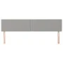 Headboards 2 units of light gray fabric 100x5x78/88 cm by vidaXL, Headboards and footboards - Ref: Foro24-345984, Price: 36,8...