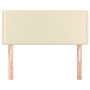 Cabecero de cuero sintético color crema 100x5x78/88 cm de vidaXL, Cabeceros y pies de cama - Ref: Foro24-345914, Precio: 27,7...