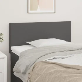 Gray synthetic leather headboard 90x5x78/88 cm by vidaXL, Headboards and footboards - Ref: Foro24-345756, Price: 35,56 €, Dis...